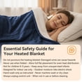 thumbnail image 2 of Qoosea Heated Blanket Throw Electric Blanket Twin Throw 50 * 60 inch with 9 Heating Levels 9 Timer Settings Auto Shut Off Soft Flannel Heating Blanke, 2 of 9