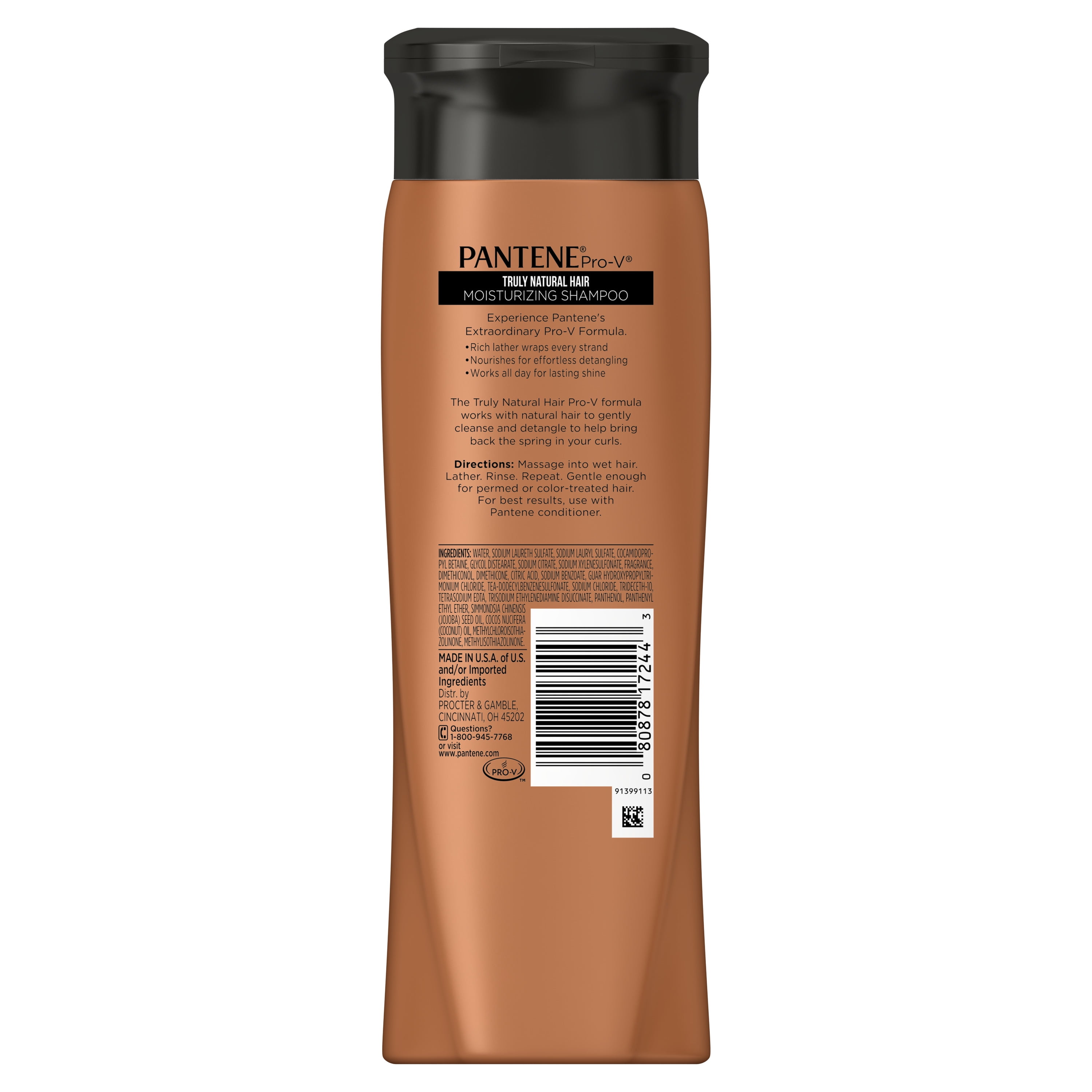 Pantene Pro V Truly Natural Hair Moisturizing Shampoo 12 6 Fl Oz
