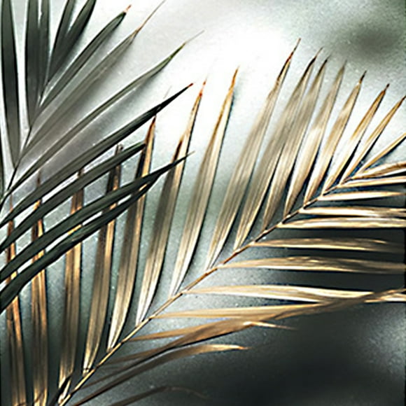 EastVita Palm Leaf Plant Wall Art Painting Premium Canvas Poster Modern Pictures For Home Decoration (without Frame)