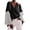 Black, variant on DAFPZW Womens Long Bell Sleeve V Neck Hoodie Sweatshirts Colorblock Lightweight Oversized Drawstring Pullover Tops Loose Fit