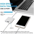 thumbnail image 3 of USB C to HDMI Adapter 3 in 1 Type C Adapter Multiport AV Converter 4K USB 3.0 Type C to HDMI with USB-C Charging Port Compatible with MacBook Pro/MacBook Air (Silver), 3 of 10