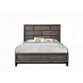 thumbnail image 4 of Queen Size Wooden Platform Bed Frame Low-profile Gray Finish for Bedroom, 4 of 6