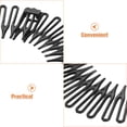 thumbnail image 4 of Diademas flexibles Diadema elástica Diadema circular de plástico flexible Diademas dentales Sujetacabello Diadema circular con resorte Peine, 4 of 8