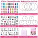 thumbnail image 3 of Kit de fabricación de pulseras Diy para niñas, 96 Uds., Kit de pulseras con abalorios, dijes colgantes, pulseras, collar, cadena brillar Hogar, 3 of 5