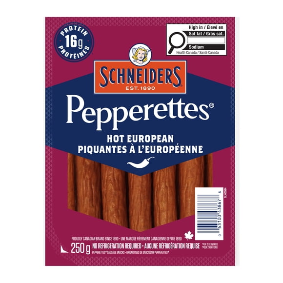 Schneiders Bâtonnets de saucisson à l'européenne piquants Pepperette®