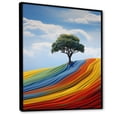 thumbnail image 2 of Designart "Landscape Chromatic Euphony I" Floral Floater Framed Canvas Print, 2 of 7