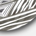 thumbnail image 3 of Designart 'Minimalist Graphics II' Geometric Metal Circle Wall Art - Disc of 36, 3 of 5
