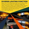 thumbnail image 3 of LAMPHUS SolarBlast SBFB114 56" 114W Emergency Vehicle LED Full-Size Light Bar [SAE J595 CLASS III] [58 FLASH MODES] [INC. CONTROLLER BOX] [TURN/BRAKE/TAILLIGHT] Blue White Rooftop Warning Light, 3 of 7