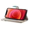 thumbnail image 4 of Funda cartera GANGXUN para iPhone 12 Pro Max , cuero PU con tarjetero, cremallera, correa de mano, soporte y protección 600°, 4 of 6
