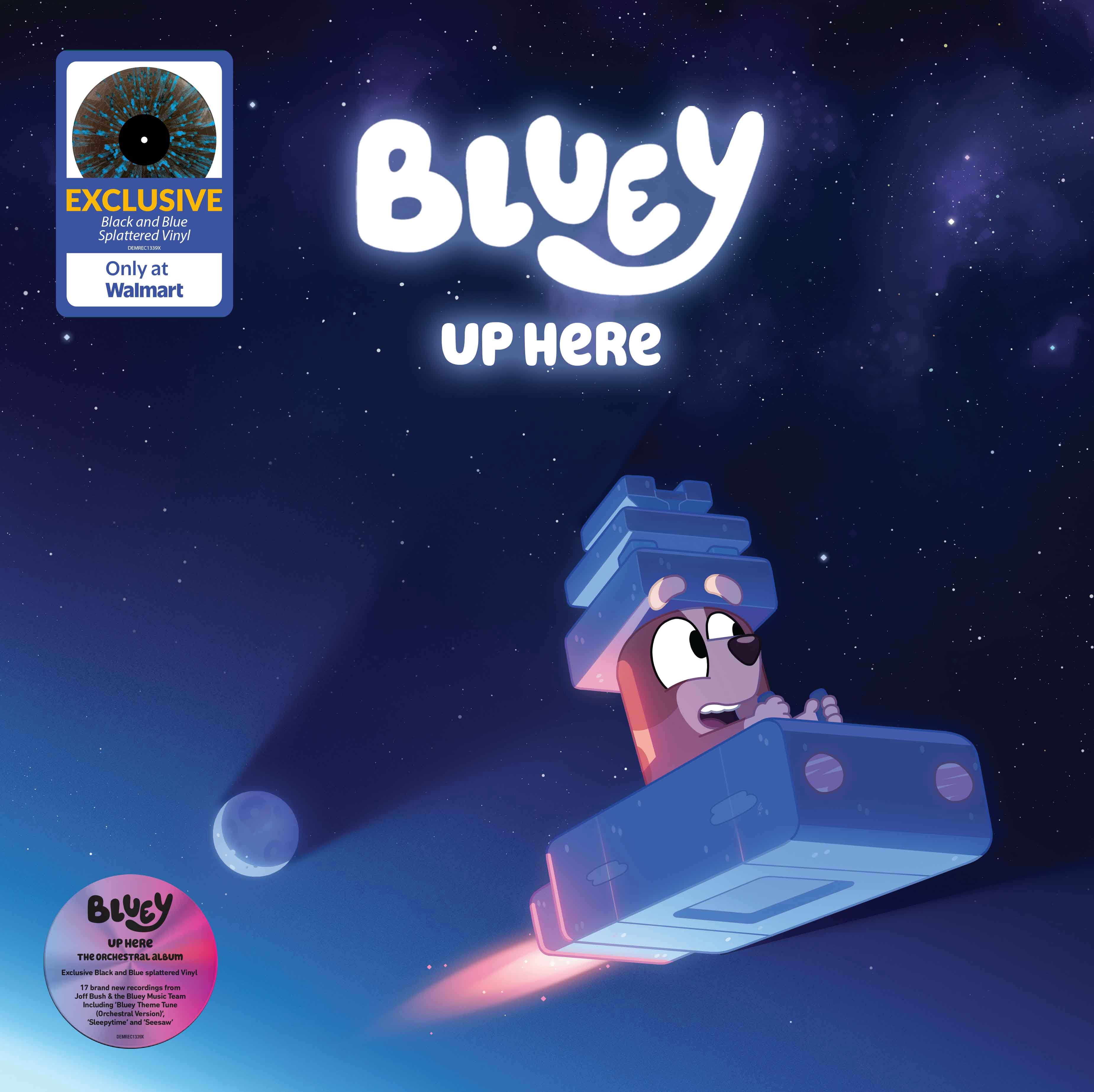 Bluey - Up Here (Walmart Exclusive) (Black and Blue Splatter) - Vinyl