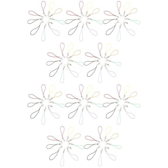unbranded 100 pcs Cell Phone Charm Straps Lobster Clasp Lariat Cord Mobile Phone Lanyards