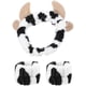 thumbnail image 1 of 1 Juego de diadema de Spa con estampado de vaca, banda para el pelo, diadema para lavarse la cara, muñequeras elásticas para mujeres y niñas, 1 of 7