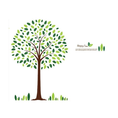 - Home PVC Tree Pattern Self Adhesive Removable Wall Decoration Sticker 90 x 60cm