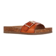 Women's One Buckle Footbed Slide Sandals