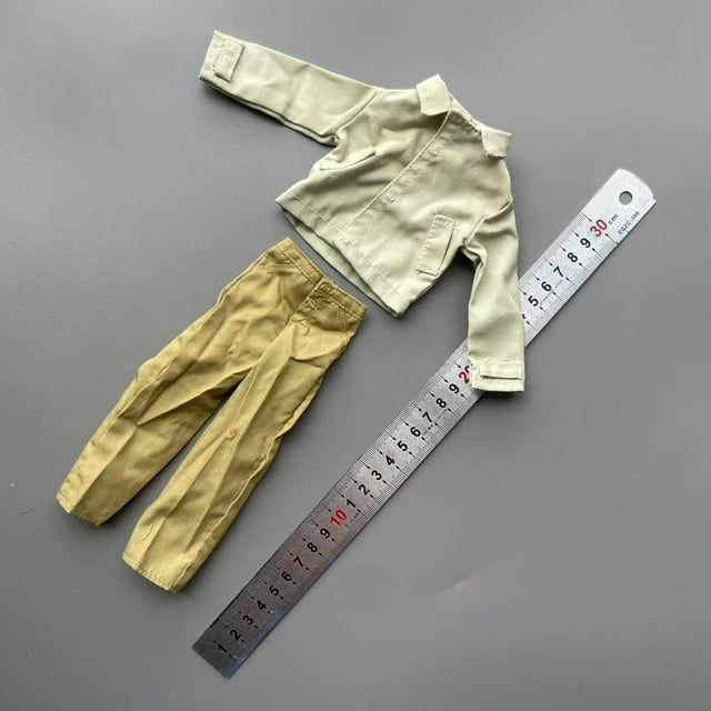 Chaqueta con pantalón de larga a escala 1:6, elegante uniforme informal para cosplay, accesorios para modelos de muñecas de 12 pulgadas