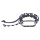 thumbnail image 1 of Pulsera con bucle trenzado 2 en 1 para Mi Band 7 Correa deportiva transpirable de nailon elástico ajustable con marco de metal Azul marino, 1 of 10