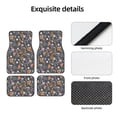thumbnail image 4 of Fuzoiu Wildflowers Print Carpet Floor Mats for Car,Car Foot Mat Set,Universal Fit 4 Piece Mat Pad Set,Fits Most Cars Trucks Vans Sedans SUV Auto Carpet Mat Se, 4 of 7