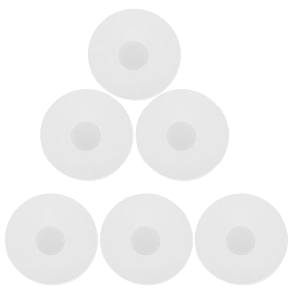 LEORX 6Pcs Replaceable White Silicone Spill Proof Stoppers for Belly Bottle Accessories