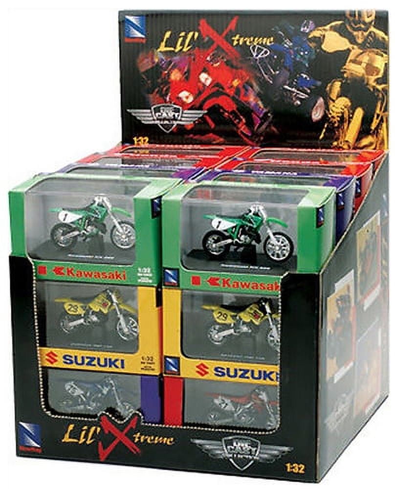 Newray Toys 06227C 1:32 Scale ATV & Dirtbike 24 Piece Assortment w/ Display Box