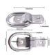 thumbnail image 2 of Scienceny Hebilla de puerta confiable de hierro de 4 piezas con revestimiento resistente al óxido y la corrosión - Anillo de tracción para Herramientas y ferretería enchapado, 2 of 6