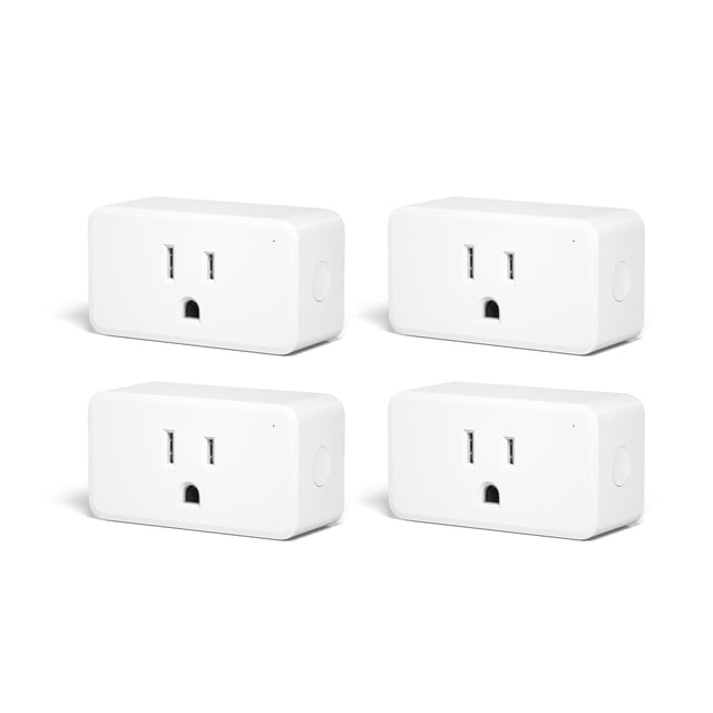 THIRDREALITY ZigBee Smart Plug 4 Pack with Real-time Energy Monitoring,15A Outlet,Timer Function,ETL Certified,ZigBee Hu