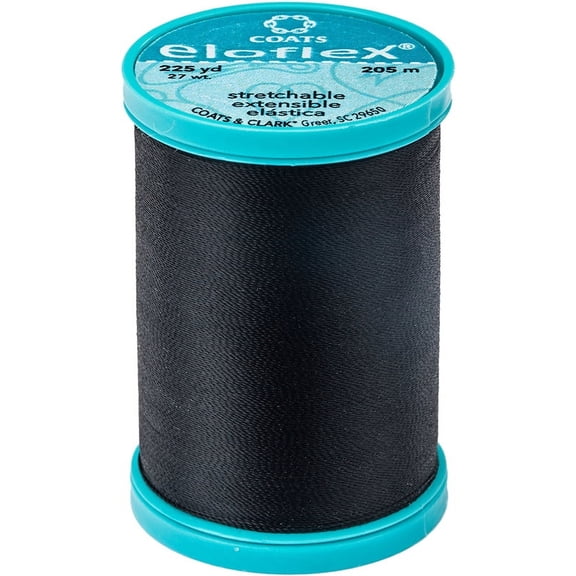 Coats Eloflex Stretch Thread 225yd-Black