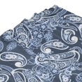 thumbnail image 4 of Shower Curtain, Paisley Pattern No.90130 Waterproof Fabric Plastic Shower Curtain, Drying Fast Bathroom Curtain with 9 Buttonholes, Ruffle Shower Curtain 60x72in, 4 of 8