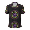 thumbnail image 2 of Daiia Mardi Gras5 Pattern Men’s Polo Shirts,Solid Deck Shirt,Classic Fit, Breathable Cotton Polo for Casual and Sport Wear-4X-Large, 2 of 9