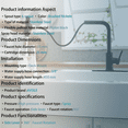 thumbnail image 4 of SERABETTO  Black Kitchen Faucets with Pull Down Sprayer,Waterfall Kitchen Sink Faucet,3 Modes(Sweep/Stream/Waterfall) Rotary Switch ﻿, 4 of 8