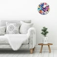 thumbnail image 5 of PRATYUS Butterfly Print Wall Clock, Frameless Round Analog Decorative Hanging Clock for Living Rooms, Kitchens, Dorms, and Offices, 10-Inch Size, Silent Battery Operated 10x10in, 5 of 8