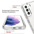 thumbnail image 3 of ELEHOLD for Samsung Galaxy S23 Plus 6.6" 2023 Crystal Clear Case, 2-Layer Ultra-Slim Anti-Yellow PC Backplane Gradient TPU Bumper Wireless Charging Shockproof Lightweiht Rugged Case, Red, 3 of 5