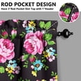 thumbnail image 5 of Kitchen Curtains and Valance Set 36 Inch Tier Pioneer Colorful Floral 3 Pieces Set Dining Room Small Curtain Drapes Cafe Curtains Valance for Home Decor Rod Pocket, 5 of 6