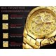 thumbnail image 3 of Relógio Pulso de Quartzo Wwoor Preto Masculino e Dourado Dou, 3 of 8