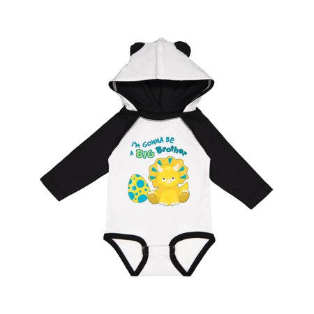 

Inktastic I m Gonna Be a Brother-dino Gift Baby Boy Long Sleeve Bodysuit