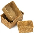 thumbnail image 2 of Seagrass Storage Basket, Multisize Handmade Rattan Shelf Baskets & Home Bins for Decoration, 2 of 4