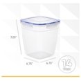 Plastic Food Storage Containers with airtight Lid for Pantry, Fridge