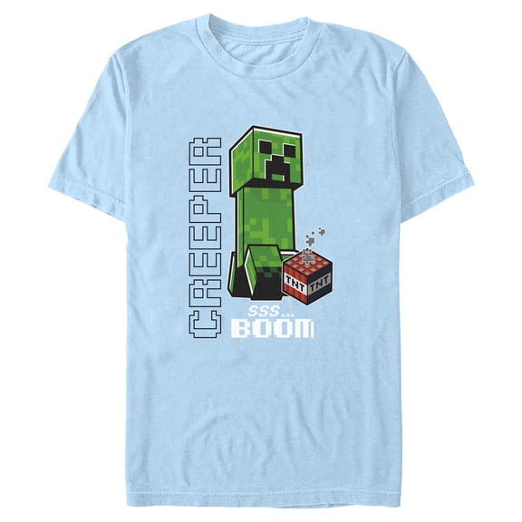 Mens Minecraft Creeper SS… Boom T Shirt