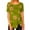 Green, variant on Fesfesfes Ladies Tops And Blouses Women Round Neck Print T- Fashion Comfortable Female Blouses Tops Womens Tops 4(S)