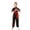 1-Black189, variant on Toddler Boys Traditional Martial Arts Uniform Short Sleeve Top Pants Embroidery Practice Outfit