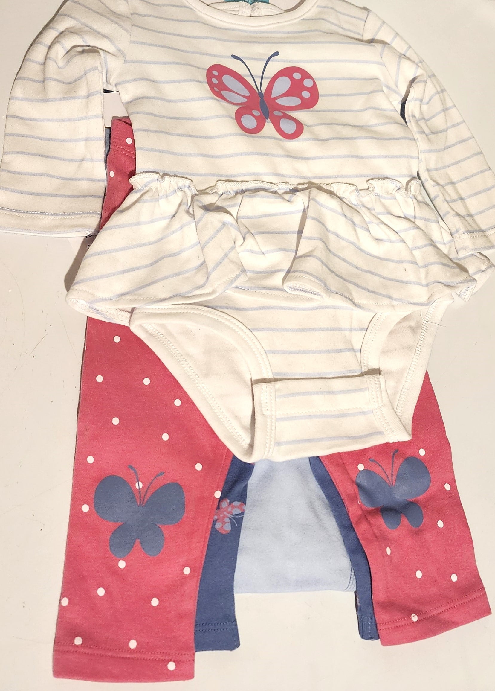 Pekkle Baby 4-piece Layette Set (Giraffe Blue, 6M) - Walmart.com