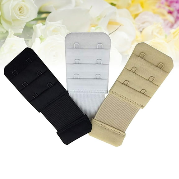Raindrops Strap Extender Bra Back Extender Underwear Strap Extension 3Pcs