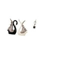 thumbnail image 5 of CarpNettore Swan Figurines Ceramic Sculpture Abstract Art Statue Decorative Souvenir Desktop Ornament Resin Figurine for Shelf Anniversary House Office Coffee Table Decor, 5 of 8