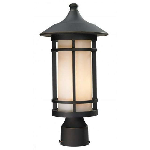Z-Lite Woodland Outdoor Post Light in Oil Rubbed Bronze