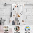 thumbnail image 6 of Goose in Winter Cartoon Leaves Hand Towel Absorbent Bath Towels for Bathroom Sports Gym 28" x 14" Set of 2, 6 of 8