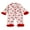 Red, variant on Baby Girl Pajamas Newborn Bow Print Button Down Romper Jumpsuit Furry Trim Nightgown Infant Valentines Sleepwear One-Piece Pjs,0-18M
