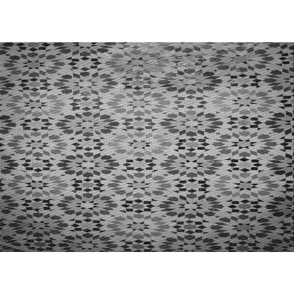 Ahgly Company Machine Washable Indoor Rectangle Transitional Dark Gray Area Rugs, 5' x 7'