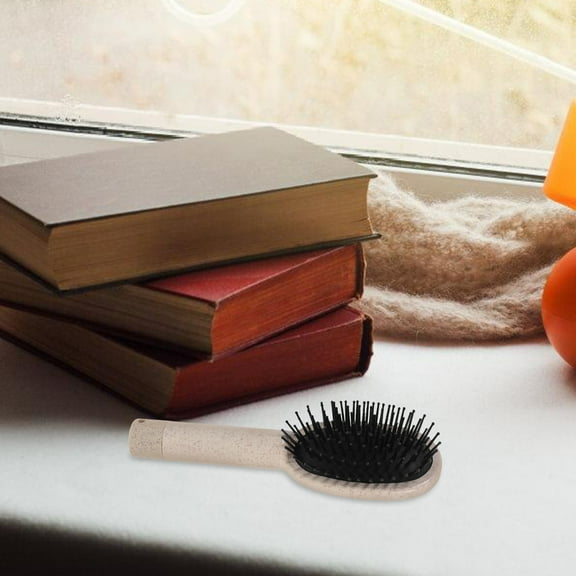 OATIPHO Beige Hairbrush with Hidden Compartment for Money Jewelry and Documents Portable Storage for Home Use