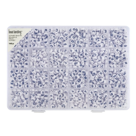 Alphabet Round Beads - 7mm by Bead Landing 1440 pcs