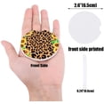 thumbnail image 2 of POGLIP Summer Sunflower Leopard Texture Set of 2 Car Coaster for Drinks, Absorbent Ceramic Stone Coasters Cup Mat with Cork Base for Home Kitchen Room Coffee Table Bar Decor, 2 of 5