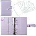 thumbnail image 1 of Gkeoshab Notebook A6 Leather Notebook With 12 Loose-Leaf Zipper Pockets, Bill Change Storage Book Home & Garden, 1 of 1
